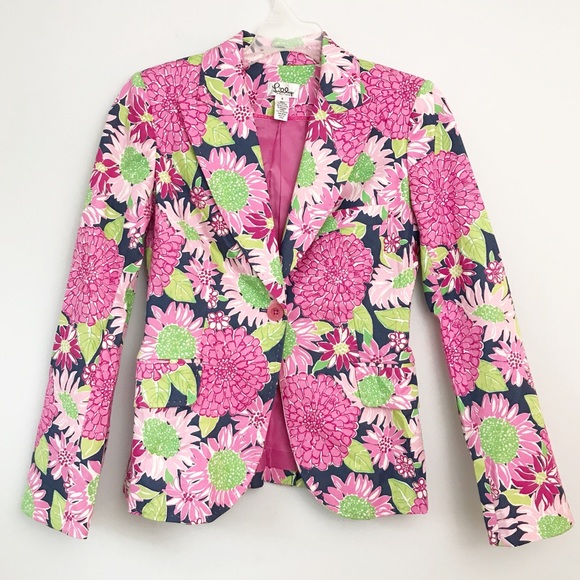 Lilly Pulitzer Jackets & Blazers - Lilly Pulitzer • Blazer • 1 Button • Lined • Sz 0